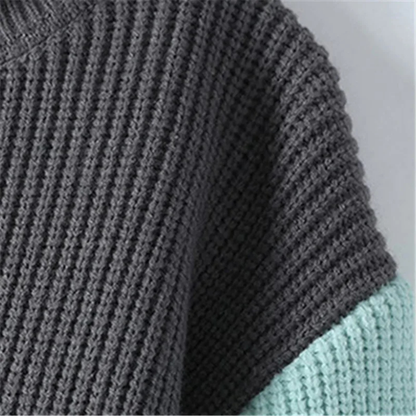 Men's Colourful Crew Neck Knit Sweater