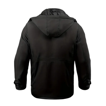 Warm Mens Parka Coat with Fleece Lining and Hood