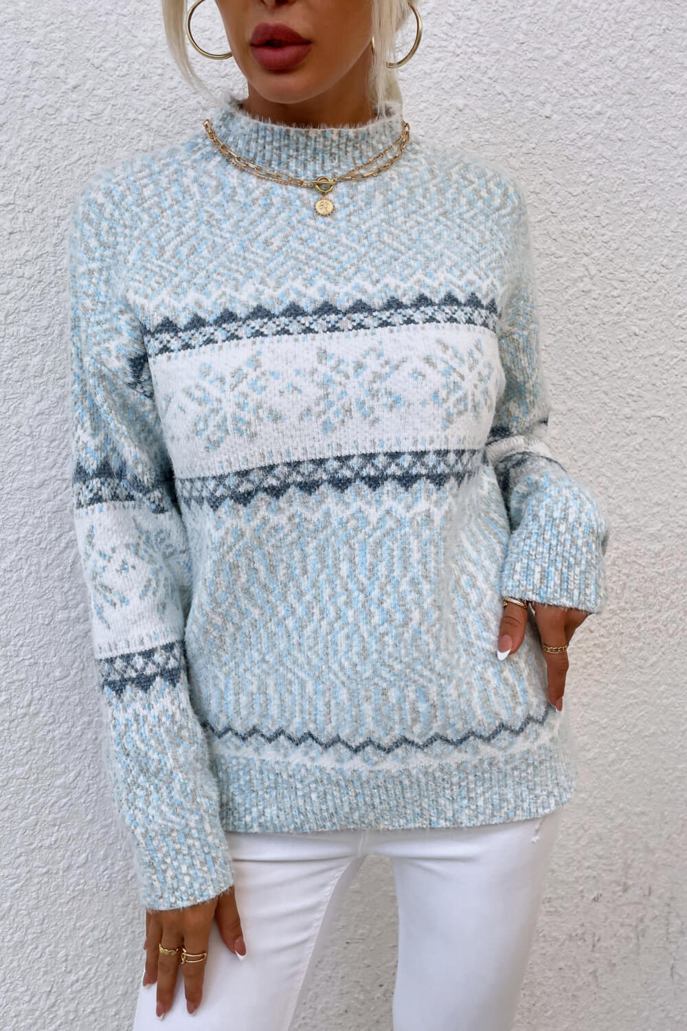 Cozy Cold Weather Crew Neck Jumper Sweater