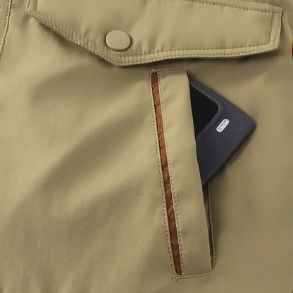 Warm Mens Parka Coat with Fleece Lining and Hood
