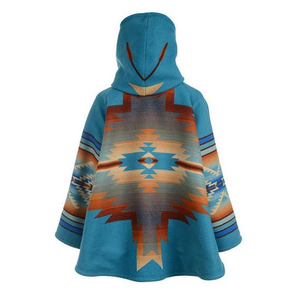 Beth Dutton Outfits Long Sleeve Hooded Jacket Printed Horn Button Coat