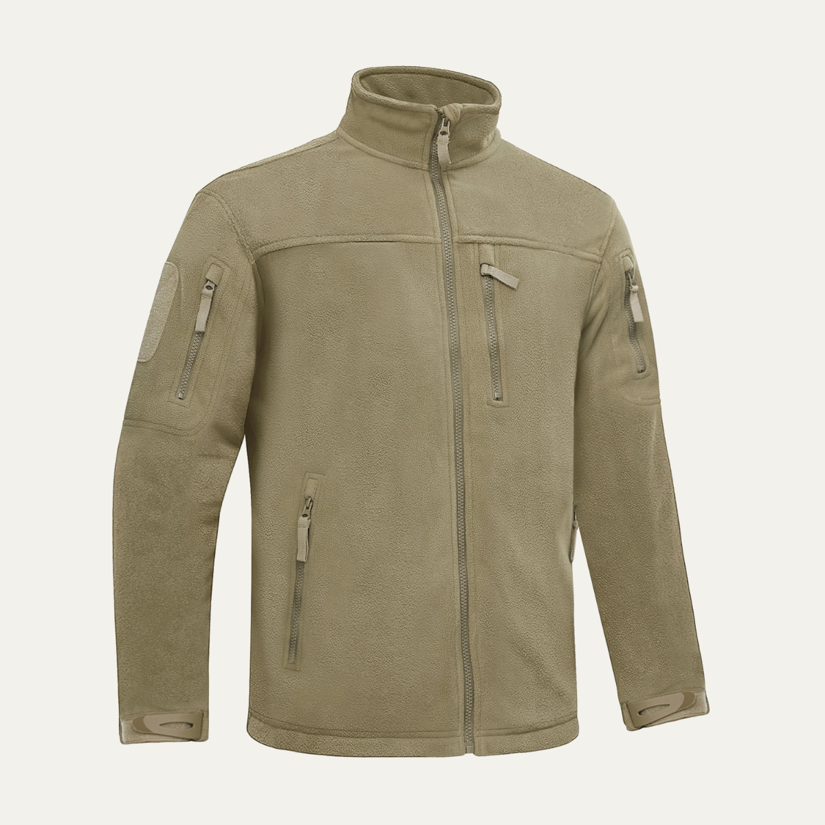 Insulated Men's Fleece Jacket with Zip Pockets