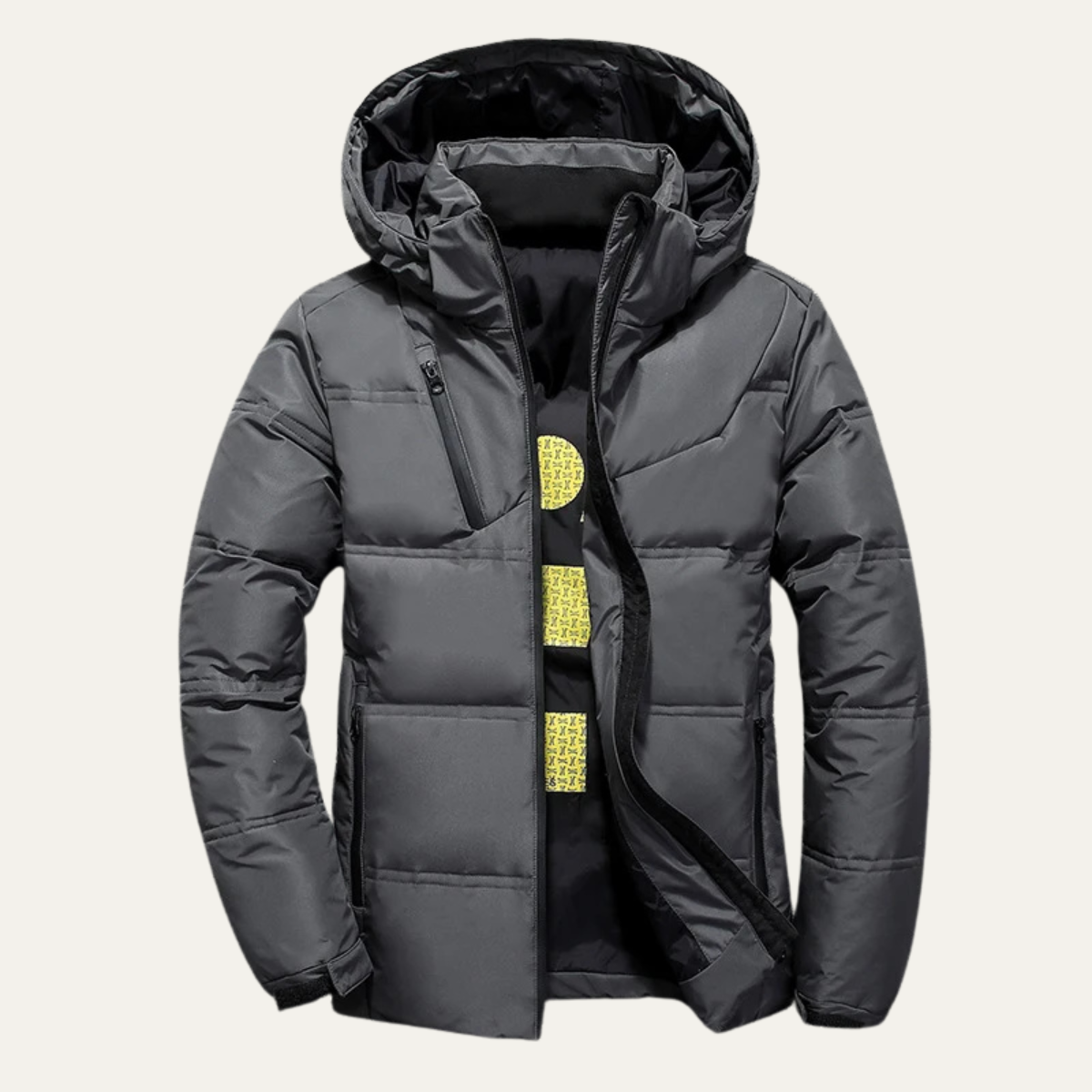 Men's Warm Thick Down Filled Parka Jacket