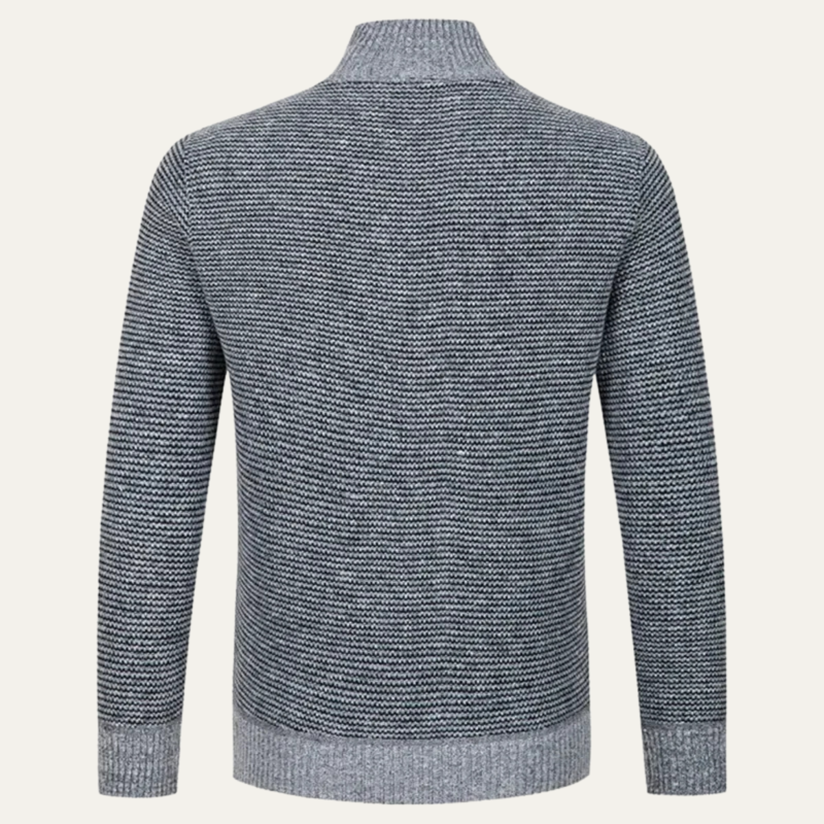 Warm Men's Padded Zipper Cardigan Sweater