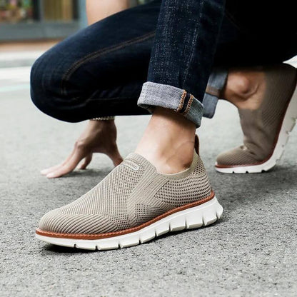 Soft Slip-on - Elastic Comfortable Airy Brown Shoes