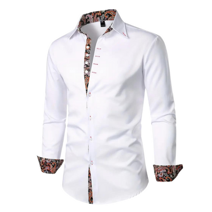 Trendy Mens Shirt with Classic Paisley Pattern