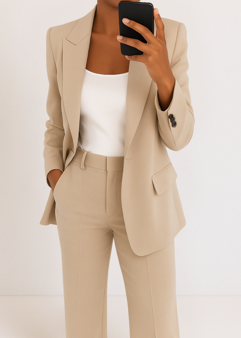 Timeless 2-Piece Ladies Business Suit Jacket Pants