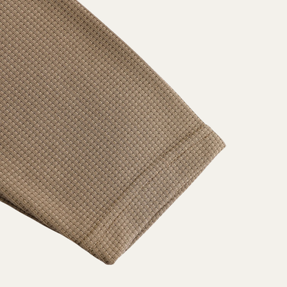 Relaxed Fit Men's Waffle Knit Casual Shirt