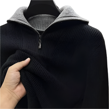 Warm Quarter Zip Men's Fleece Jacket