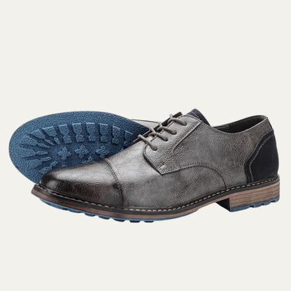Classic Mens Vintage Leather Lace Up Shoes