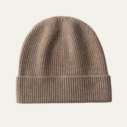Warm Mens Cashmere Ribbed Winter Hat