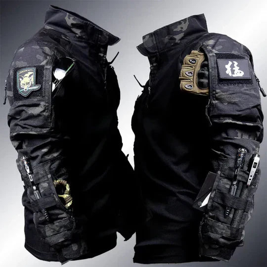 Thermal Military Style Mens Sweater - OutfitLondon
