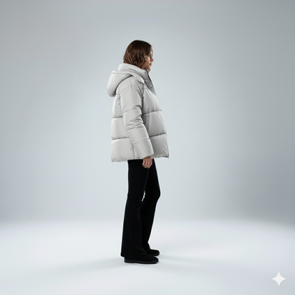 Warm Padded Parka Coat for Women