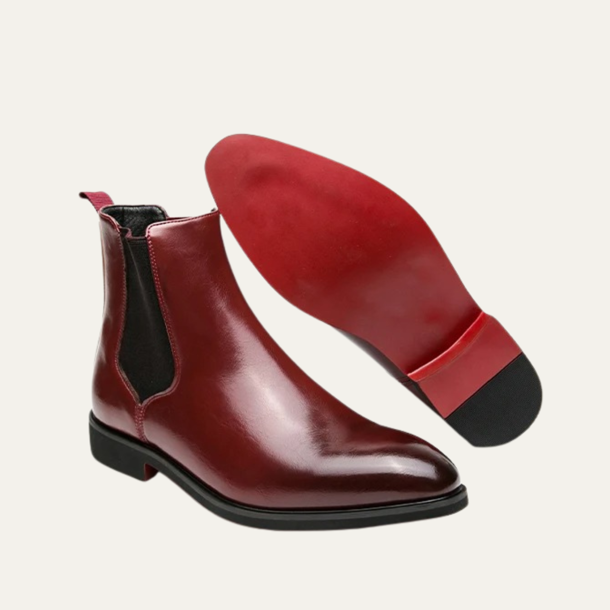 Brown Leather Mens Classic Ankle Boots