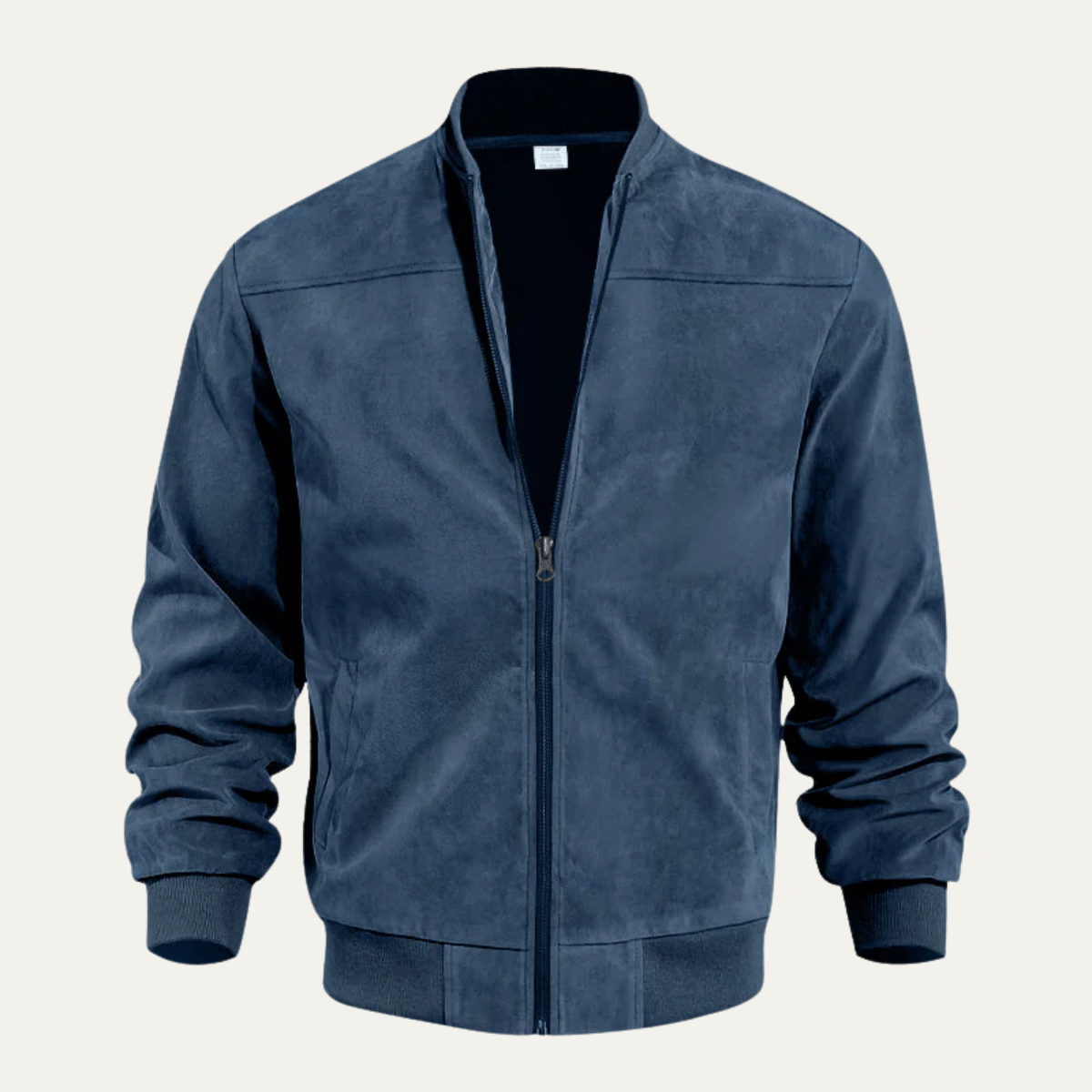 Classic Brown Leather Bomber Jacket for Men - OutfitLondon