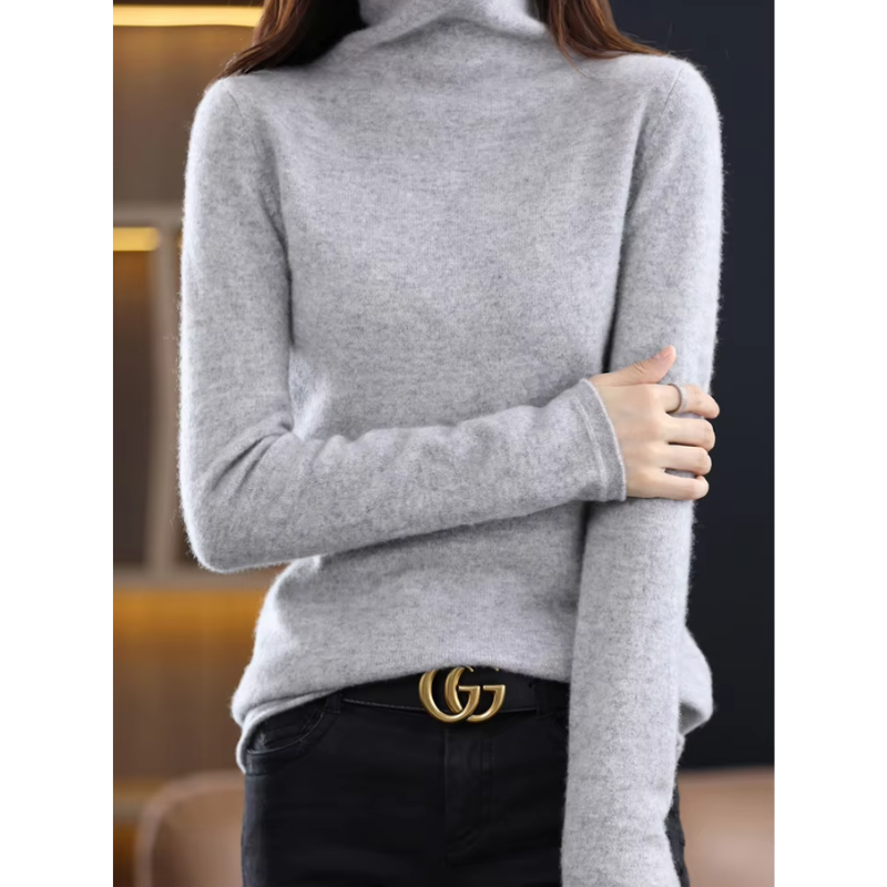 Warm Ladies Cozy Crew Neck Sweater