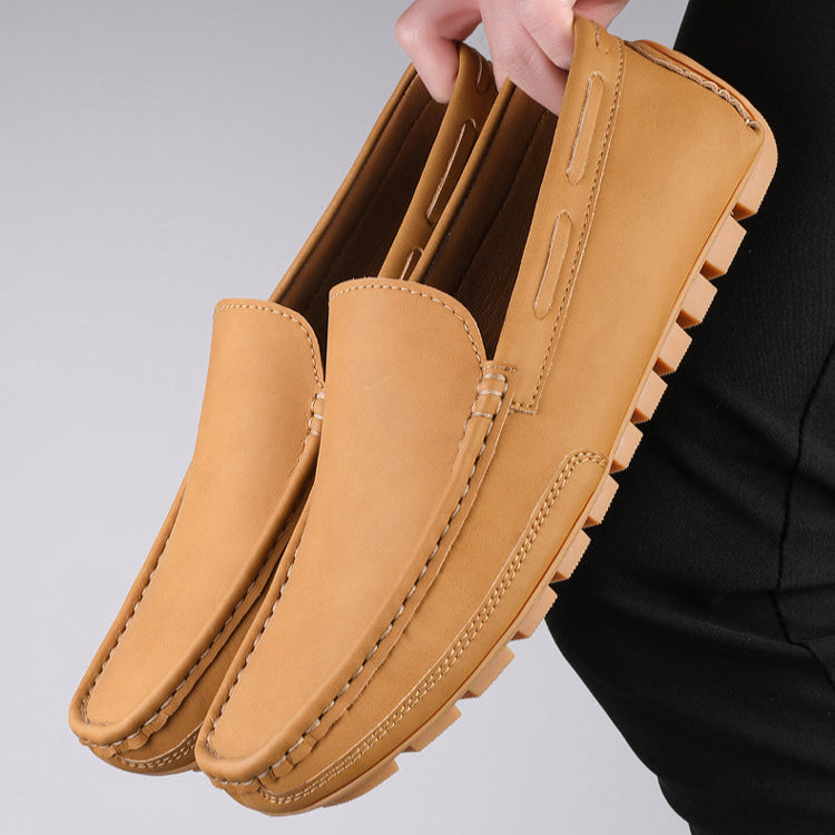 Classic Real Leather Slip On Shoe
