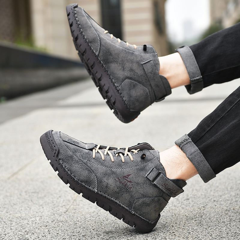 Authentic Brown Leather Ankle Boots