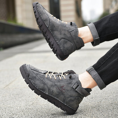 Authentic Brown Leather Ankle Boots