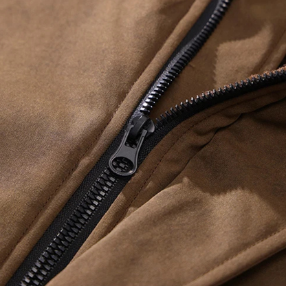 Luxury Mens Suede Inside Fleece Bomber Jacket