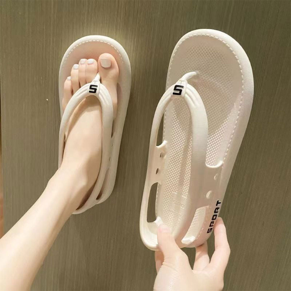 New couple solid color thong sandals (Unisex )