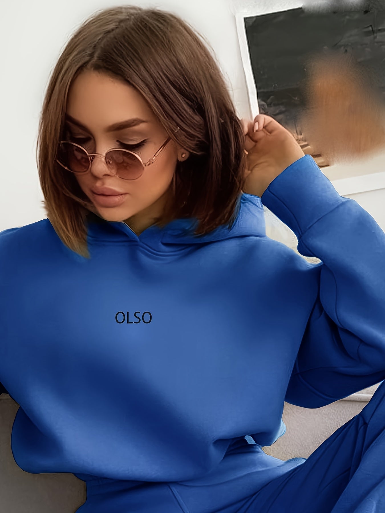 Soft Women's Hooded Sweat Suit with Stretchy Waist