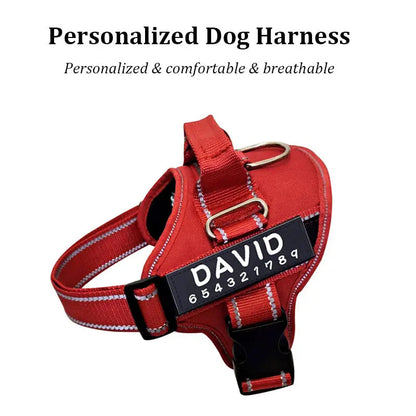 Personalized Dog Harness - Engrave Your Pet's Name