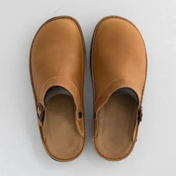 Soft Leather Slippers-Unisex