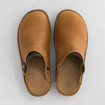 Soft Leather Slippers-Unisex