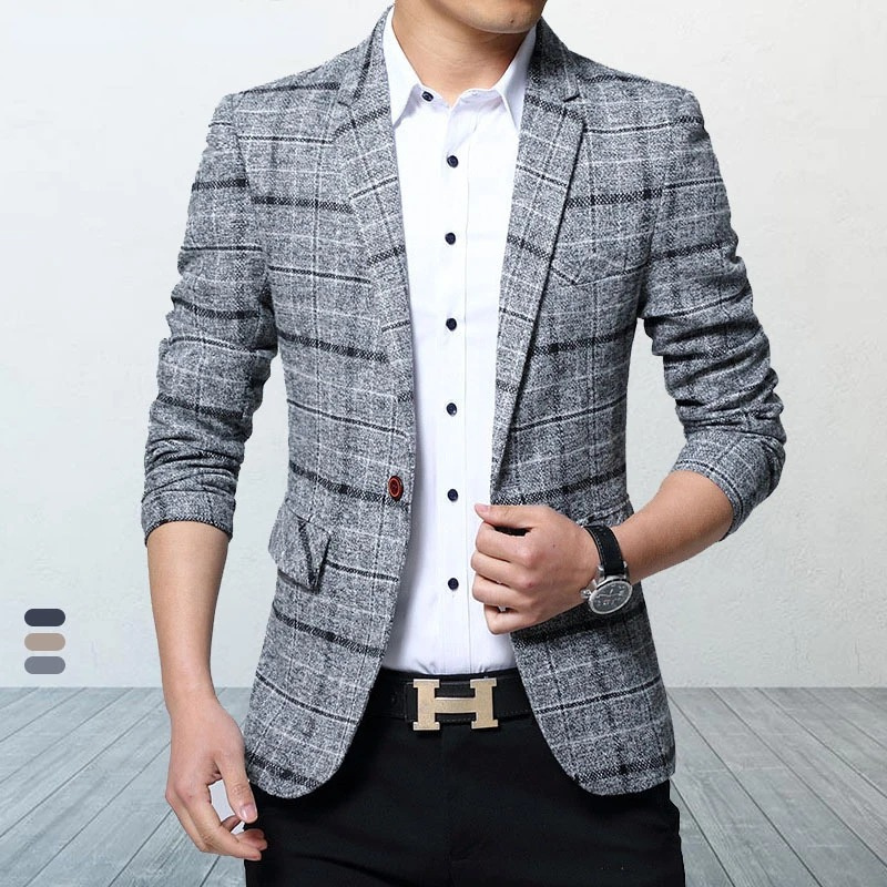 Classic Check Sports Coat for Men - OutfitLondon