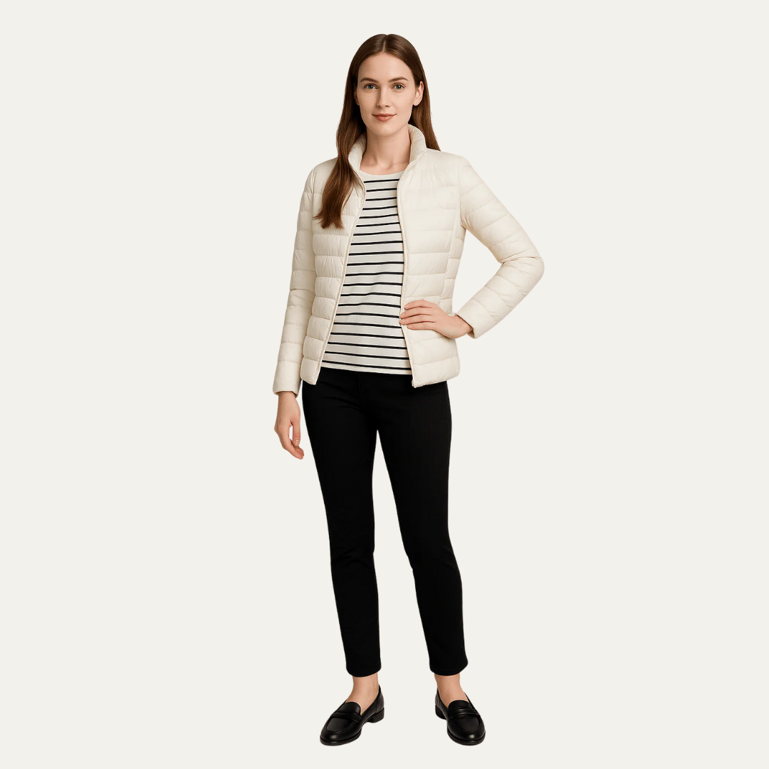 Women's Fitted Mid-Length Down Puffer Coat