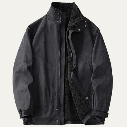 Classic Men's Thermal Suede Leather Jacket - OutfitLondon