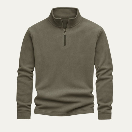 Warm Fleece Quarter Zip Mens Jacket - OutfitLondon