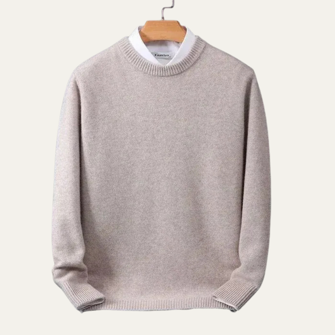 Simple Men's Regular Fit Crew Neck Pullover Sweater