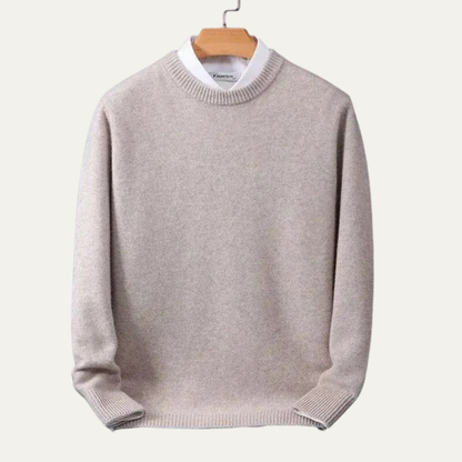 Simple Men's Regular Fit Crew Neck Pullover Sweater