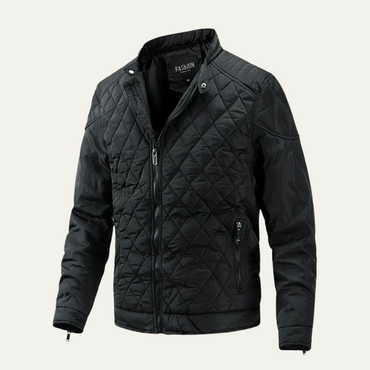 Slim Fit Water Resistant Quilted Men's Jacket - OutfitLondon
