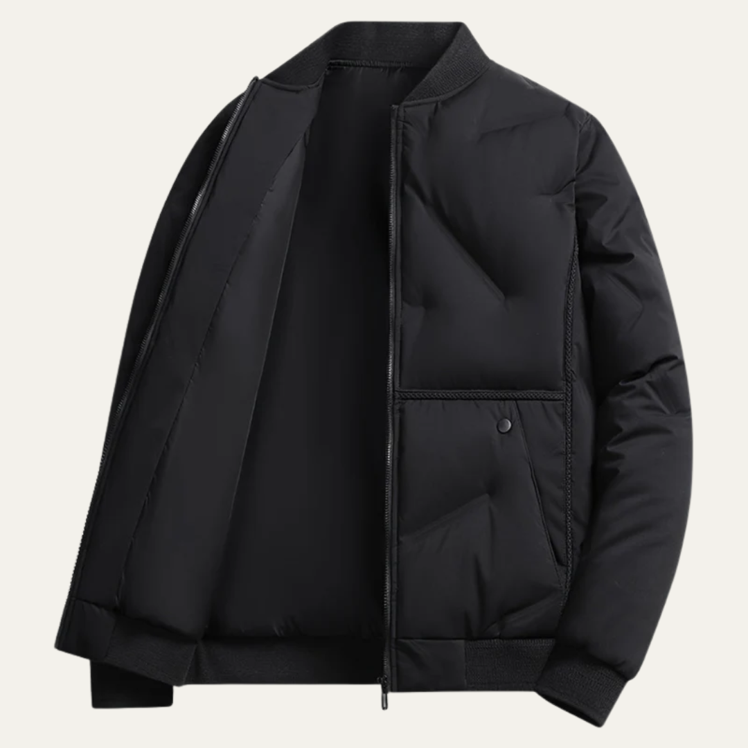 Men's Padded Zip Bomber Jacket