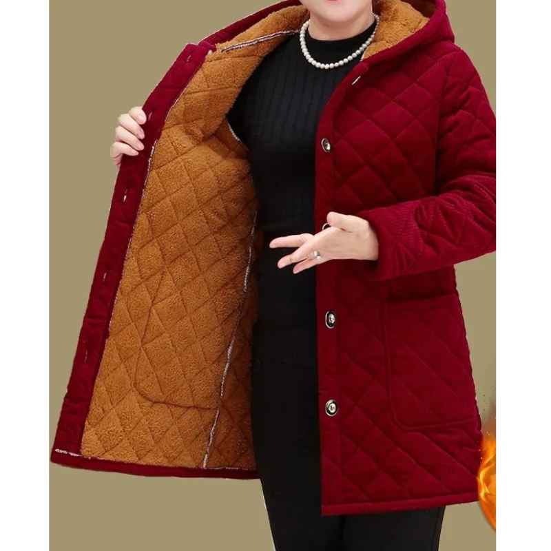Insulated Ladies Thick Winter Jacket - OutfitLondon