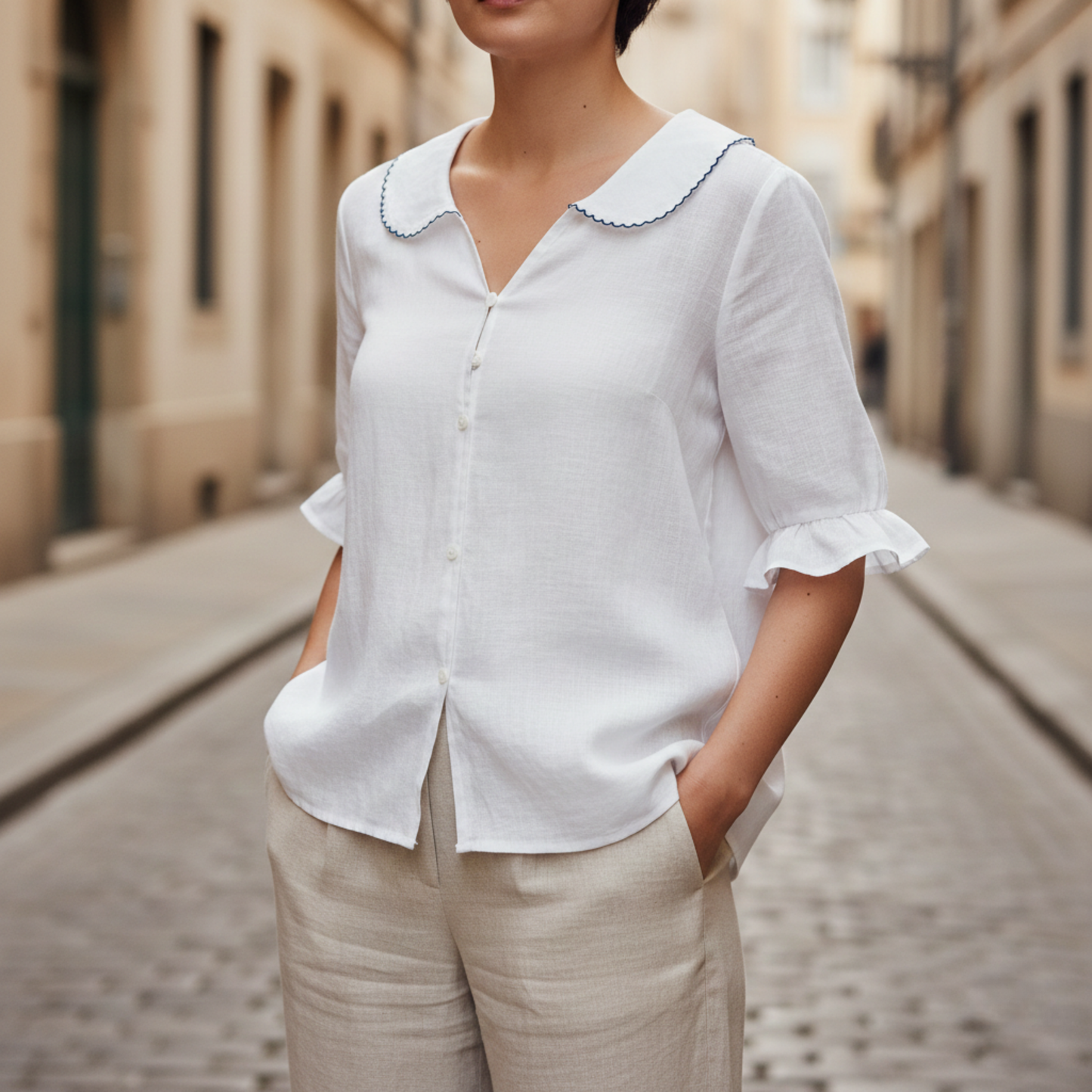 Ladies Classic Relaxed Fit Summer Shirt
