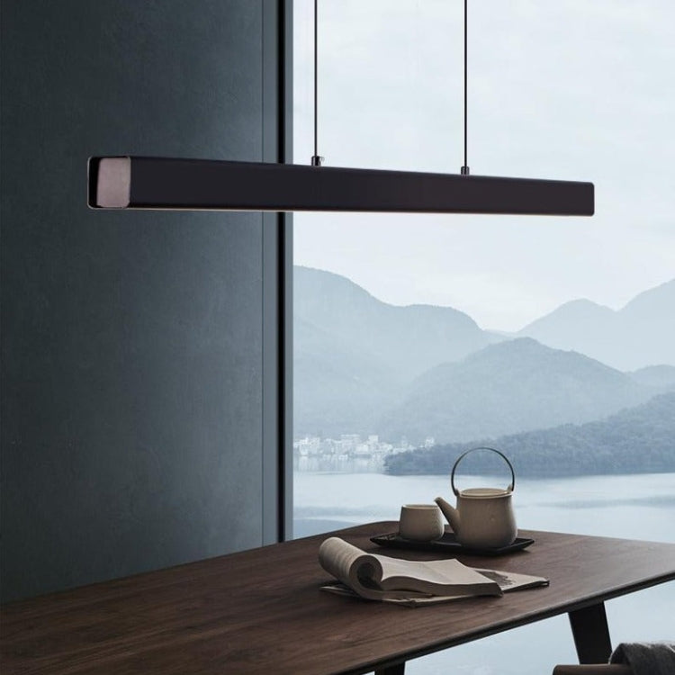 Sleek Contemporary LED Hanging Light In Black Or Brown