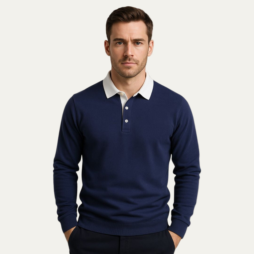 Men's Traditional Striped Polo Shirt - OutfitLondon