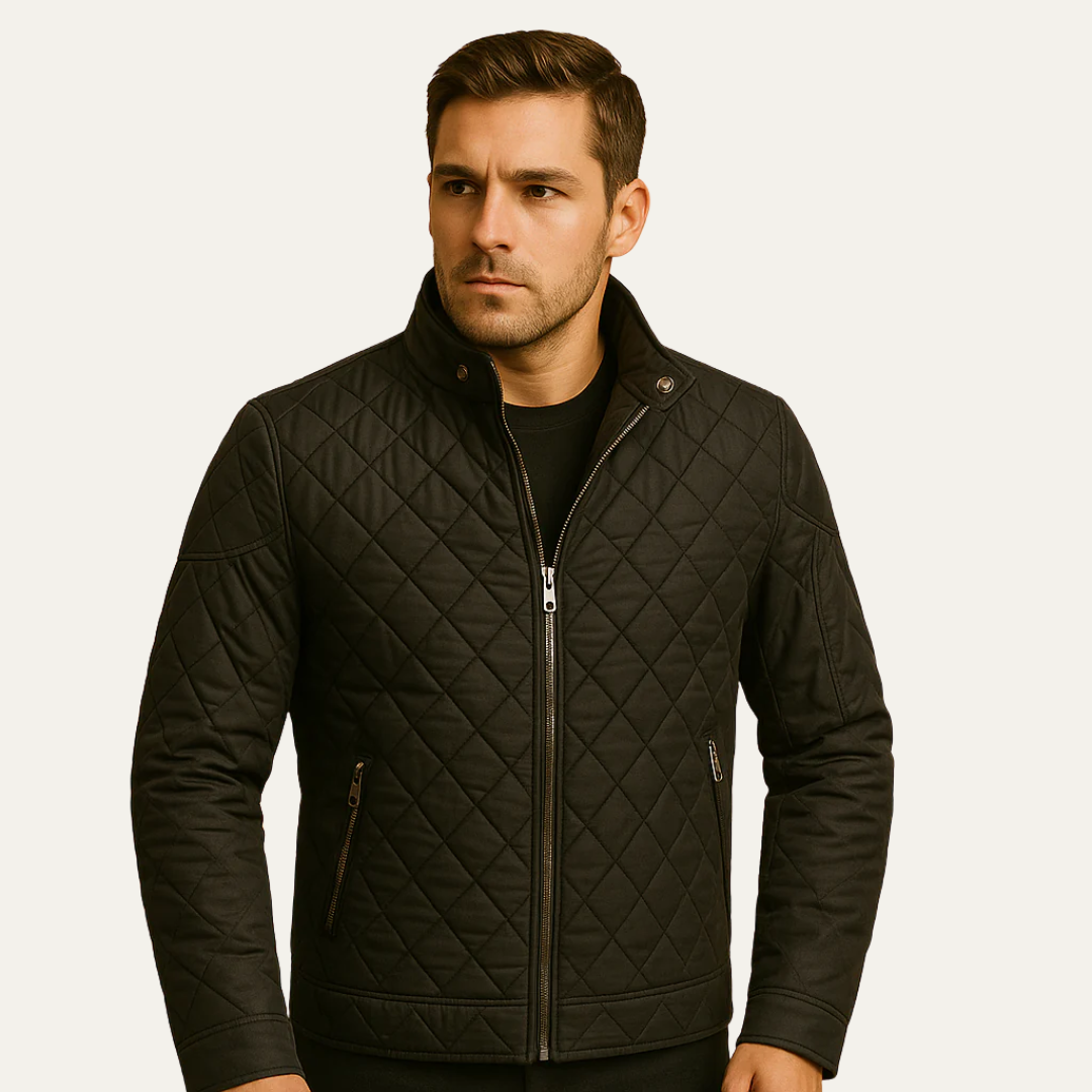 Men's Vintage Padded Quilted Jacket - OutfitLondon