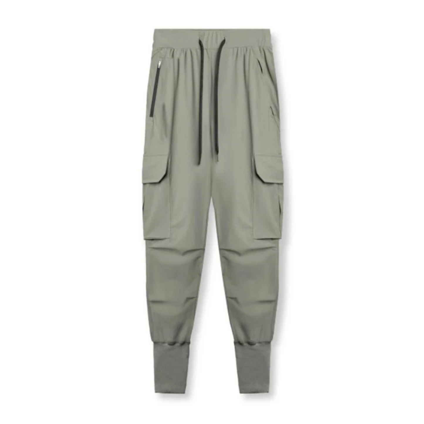 Relaxed Fit Mens Cargo Pants with Stretch Waist - OutfitLondon