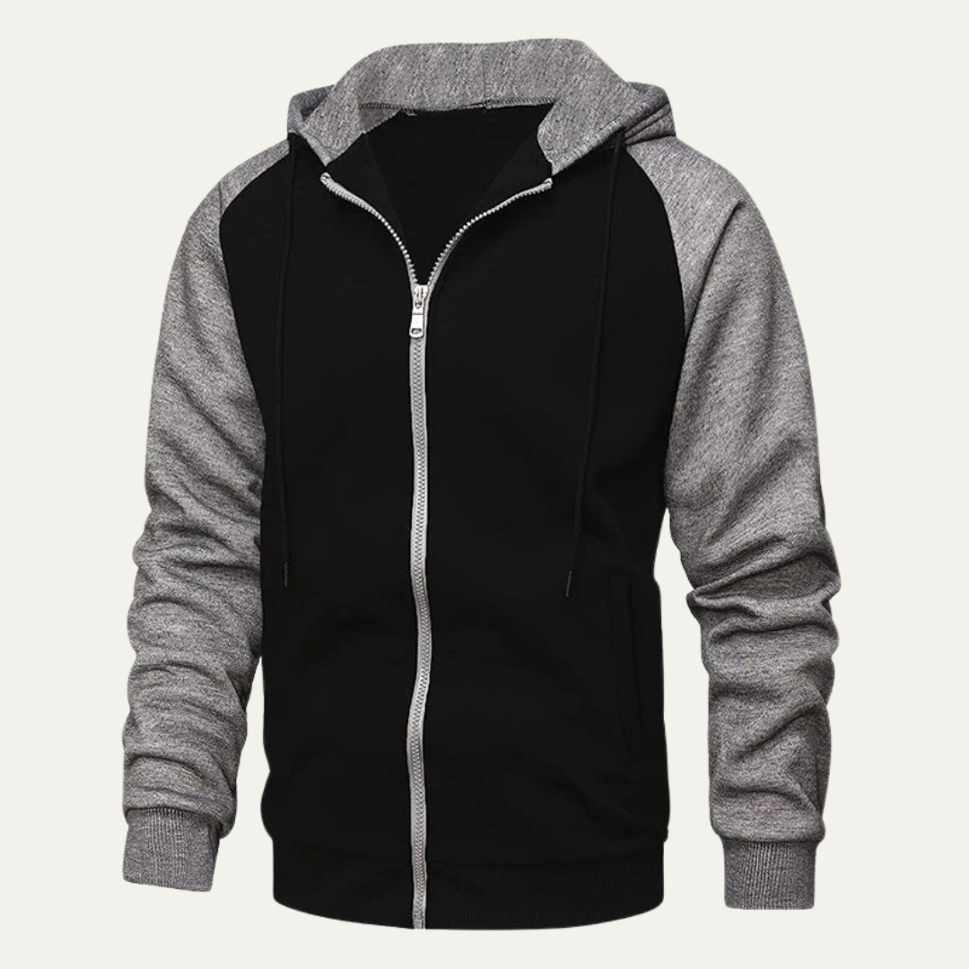 Men's Classic Zip Up Hooded Sweatshirt