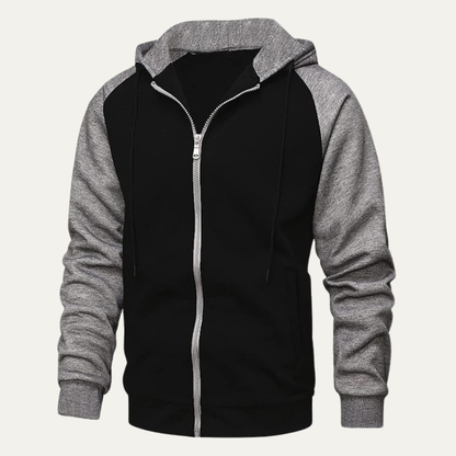 Men's Classic Zip Up Hooded Sweatshirt