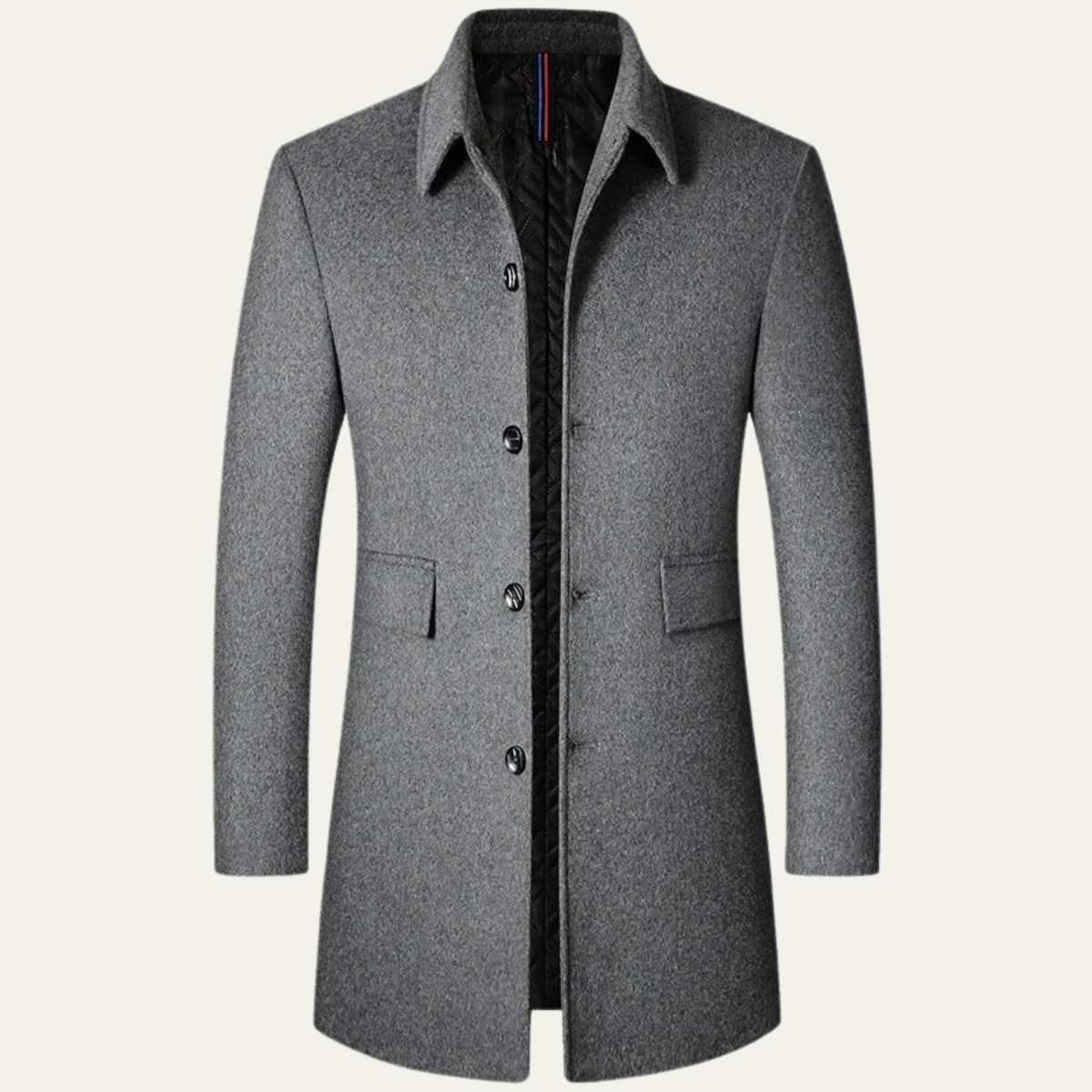 Classic Men's Thermal Wool Overcoat - OutfitLondon