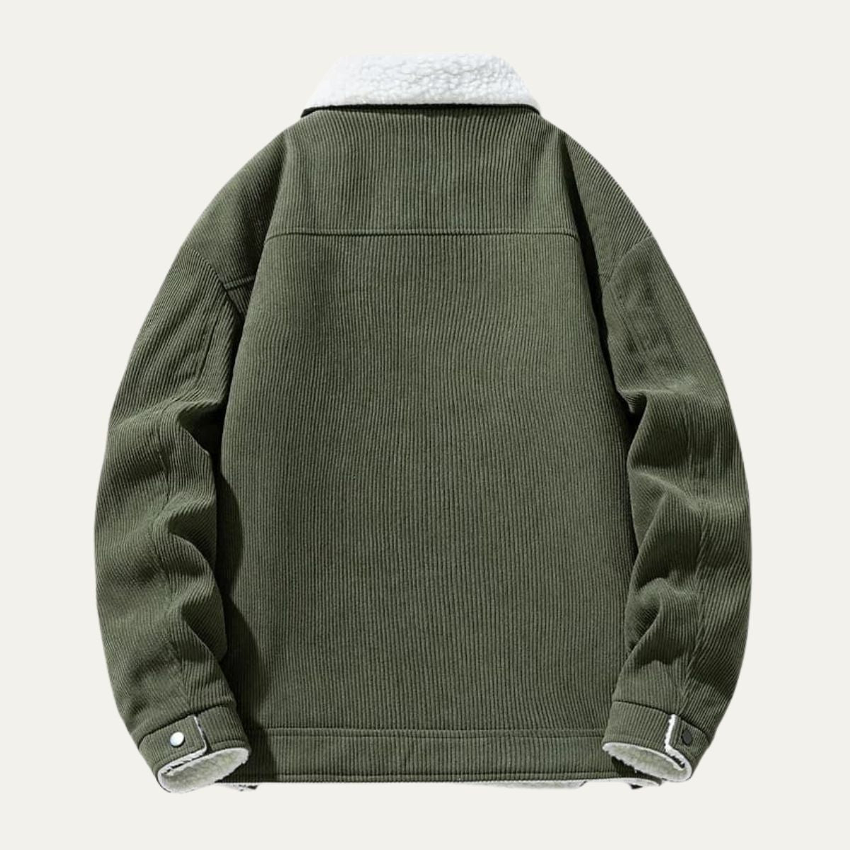 Warm Plush Lined Denim Trucker Jacket