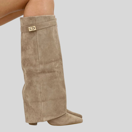 Brown Suede Ankle Boots - OutfitLondon