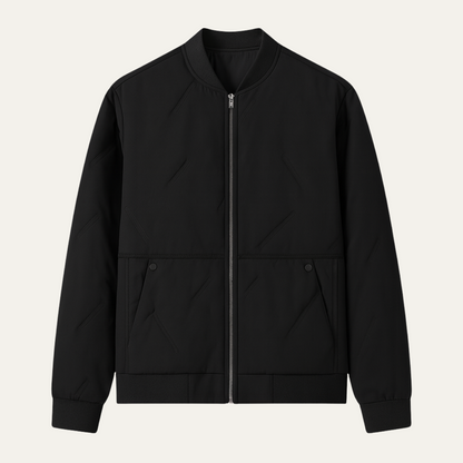Classic Slim Fit Cotton Bomber Jacket - OutfitLondon