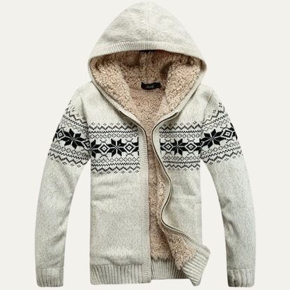 Warm Men's Fleece Hoodie Zip Jacket - OutfitLondon
